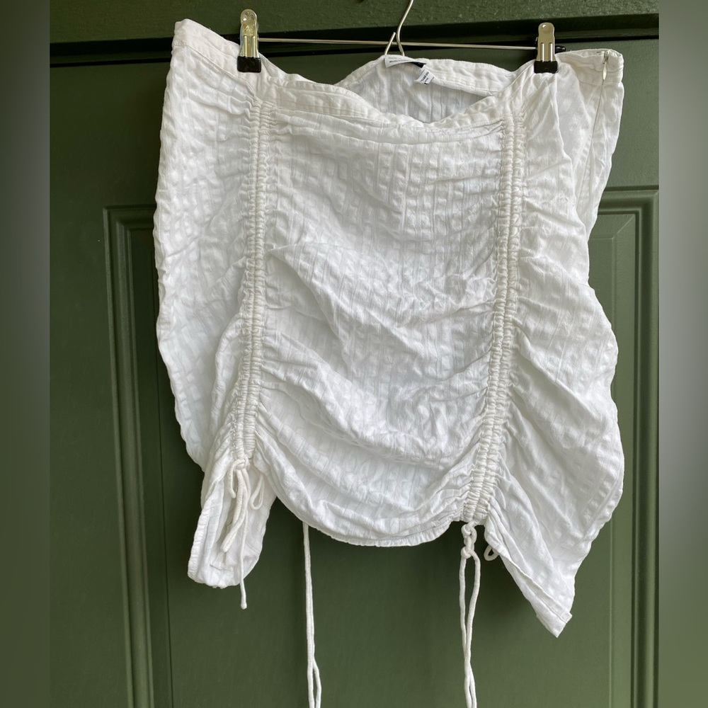 ASOS Design White Cinched Skirt Size 16 Curve